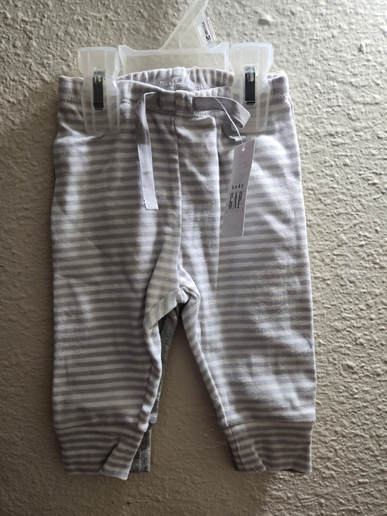 GAP Other - GAP Baby Gray and White Striped Joggers
